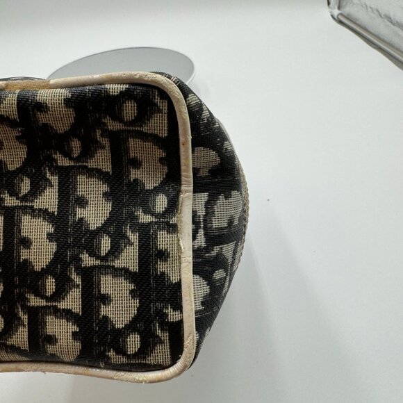 Christian Dior-Authentic- Vanity Trotter Canvas Cosmetic Pouch Black - Picture 7 of 13